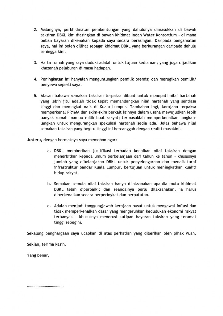 Contoh Surat Rasmi Aduan Membakar Di Kawasan Awam