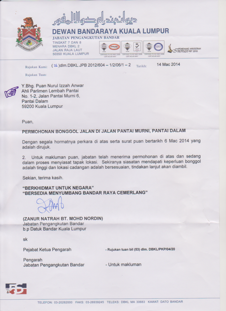 surat dbkl-2