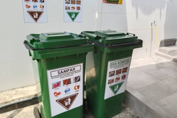Yayasan Aman Waste sorting corner